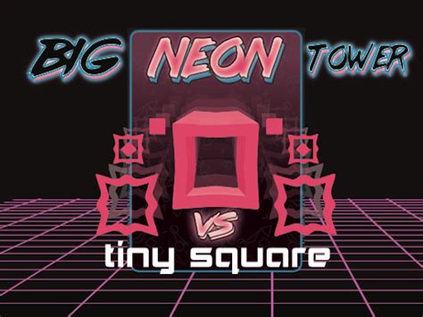 Big tower tiny square neon - Description: Big Neon Tower vs Tiny Square invites you to challenge your survival skills as well as your patience! In this crazy neon tower, how high can you go? ... In this fun and amazing adventure game, your objective is to reach the pineapple by descending the floors of this huge neon tower. It is not gonna be easy, not gonna lie. Hold on ...